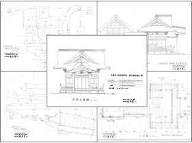 安房栖神社の設計図